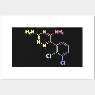 Lamotrigine / Lamictal Chemical Symbol - Bipolar Medication Posters and Art